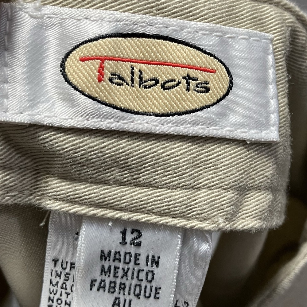 Talbots Womens Size 12 NWT Khaki Chino Shorts Classic‎ Casual Beige - Picture 10 of 14